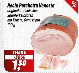 Recla Porchetta Venosta - original italienischer Spanferkelbraten mit Kruste, Genuss pur