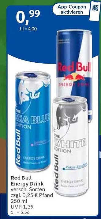 Red Bull Energy Drink – Verschiedene Sorten (250 ml)