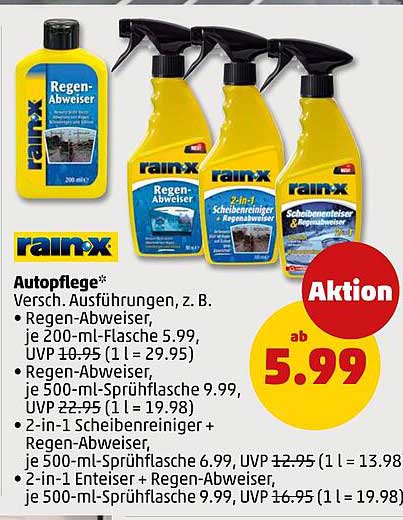 Regen-Abweiser und Scheibenreiniger von Rain-X