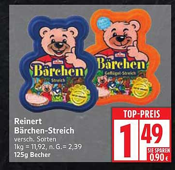Reinert Bärchen-Streich 125g
