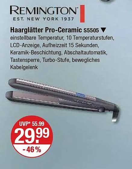 Remington Haarglätter Pro-Ceramic S5505
