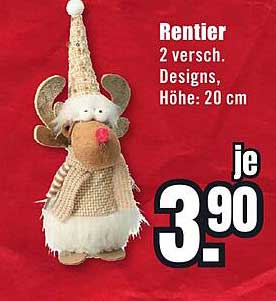 Rentier 2 versch. Designs, Höhe: 20 cm