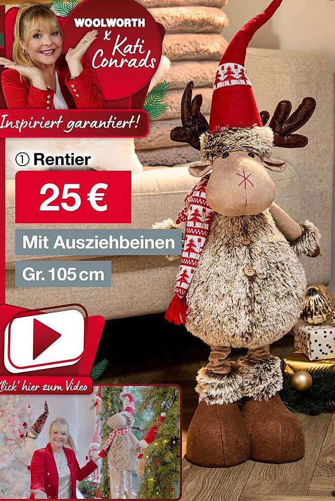 Rentier mit Ausziehbeinen