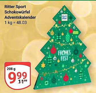 Ritter Sport Schokowürfel Adventskalender