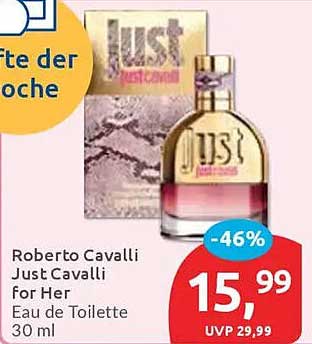 Roberto Cavalli Just Cavalli for Her Eau de Toilette 30 ml