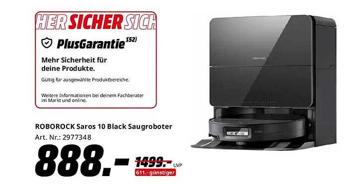 ROBOROCK Saros 10 Black Saugroboter