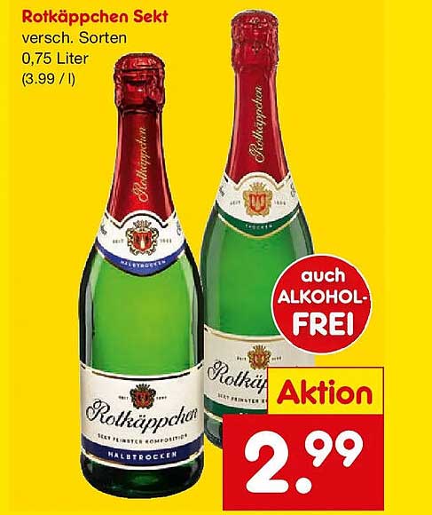 Rotkäppchen Sekt verschiedene Sorten 0,75 Liter