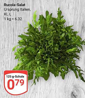 Rucola-Salat - Ursprung Italien, KL I, 125 g-Schale