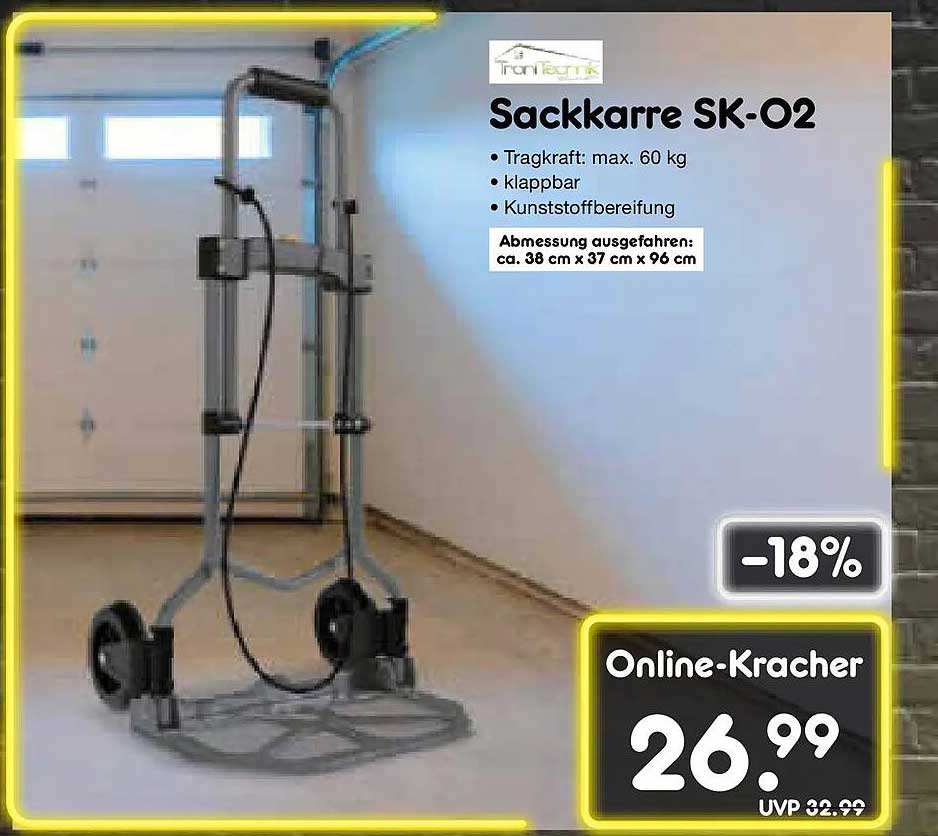Sackkarre SK-O2 – Ihr praktischer Helfer für den Transport