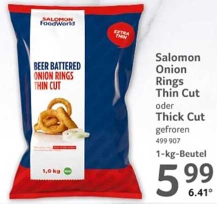 Salomon Onion Rings Thin Cut oder Thick Cut gefroren 1 kg