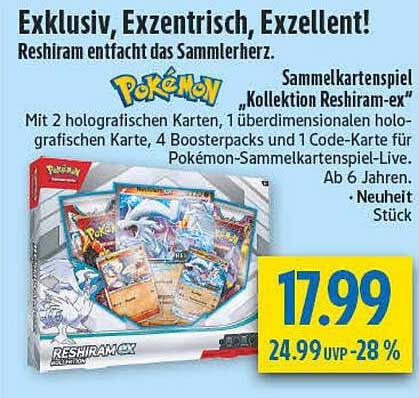 Sammelkartenspiel „Kollektion Reshiram-ex“