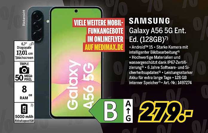 Samsung Galaxy A56 5G Ent. Ed. (128GB)