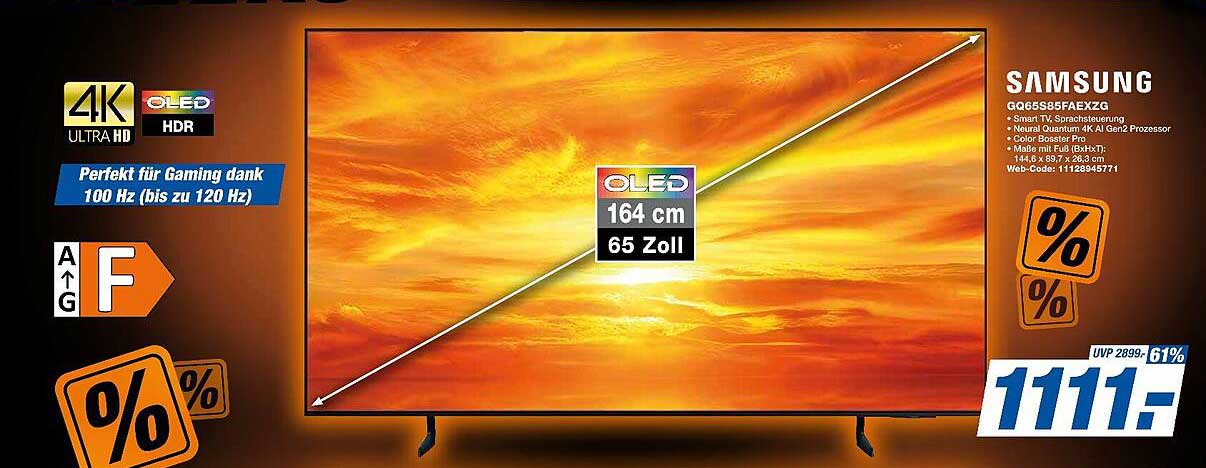 Samsung QG65S85FAEXZG 65 Zoll OLED TV