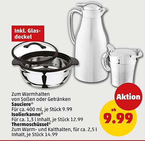 Sauciere, Isolierkanne und Thermoschüssel - Hochwertige Küchenhelfer