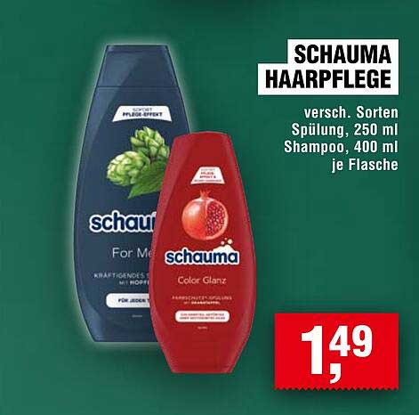 Schauma Haarpflege - Verschiedene Sorten Shampoo und Spülung