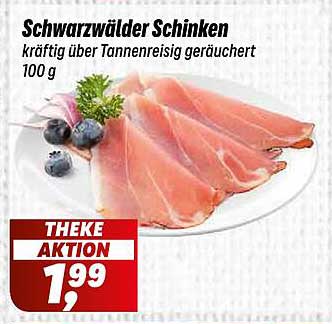 Schwarzwälder Schinken, kräftig über Tannenreisig geräuchert 100 g