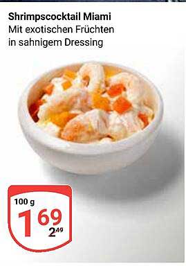 Shrimpscocktail Miami - Mit exotischen Früchten in sahnigem Dressing