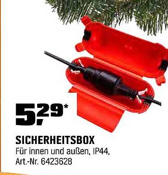 Sicherheitsbox für Innen und Außen, IP44