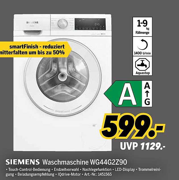 SIEMENS Waschmaschine WG44G2Z90