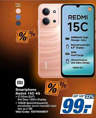 Smartphone Redmi 15C 4G