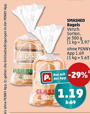 SMASHED Bagels - Verschiedene Sorten, je 300 g