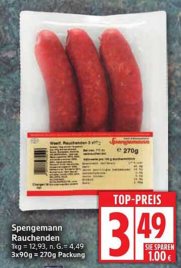 Spengemann Rauchenden - 270g Packung