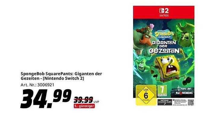 SpongeBob SquarePants: Giganten der Gezeiten - [Nintendo Switch 2]