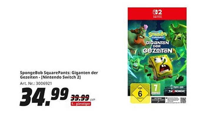 SpongeBob SquarePants: Giganten der Gezeiten - [Nintendo Switch 2]