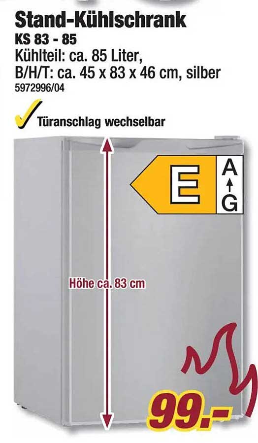 Stand-Kühlschrank KS 83 - 85