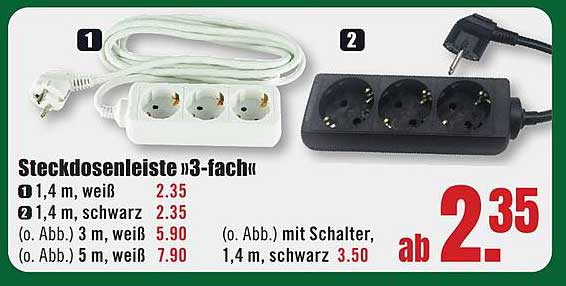 Steckdosenleiste 3-fach