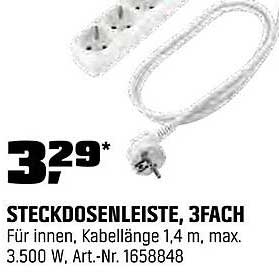 STECKDOSENLEISTE, 3FACH
