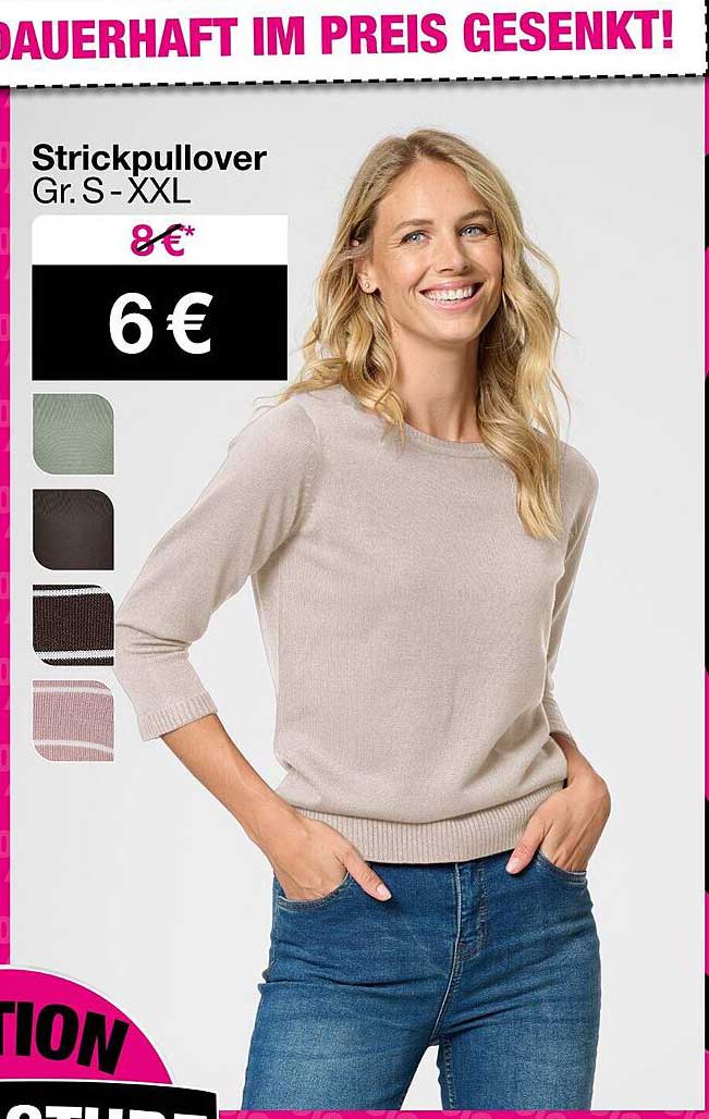 Strickpullover in verschiedenen Größen und Farben