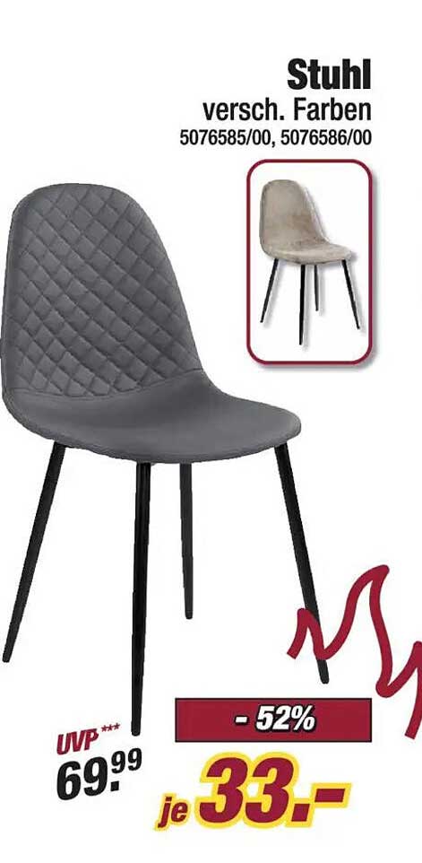 Stuhl verschiedene Farben 5076585/00, 5076586/00