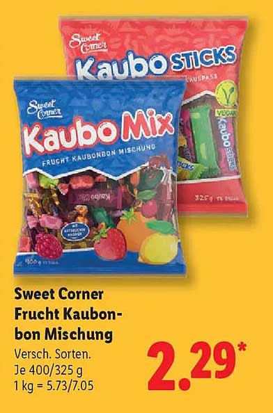 Sweet Corner Frucht Kaubonbon Mischung