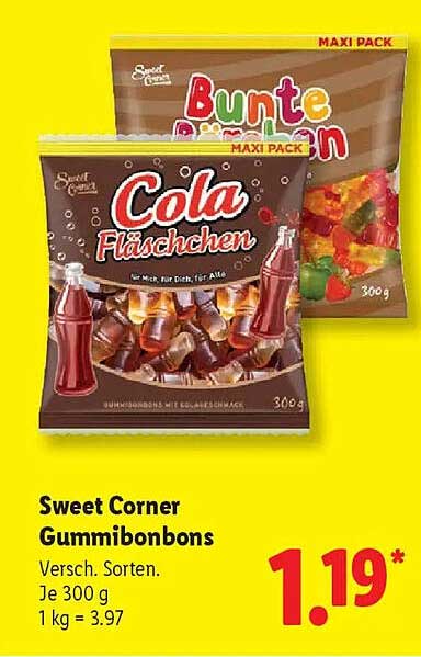 Sweet Corner Gummibonbons – Verschiedene Sorten
