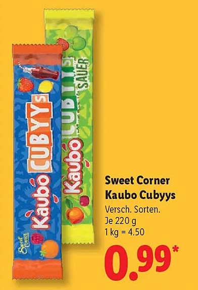 Sweet Corner Kaubo Cubyy's 220 g
