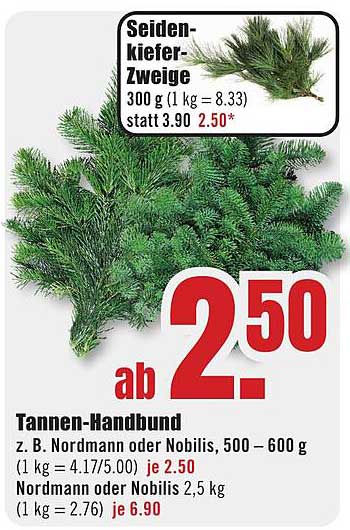 Tannen-Handbund z. B. Nordmann oder Nobilis, 500 - 600 g
