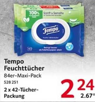 Tempo Feuchttücher 84er-Maxi-Pack