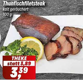 Thunfschfiletsteak kalt geräuchert 100 g
