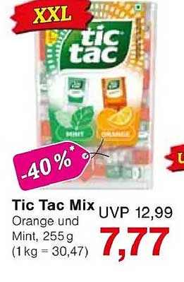 Tic Tac Mix Orange und Mint, 255 g