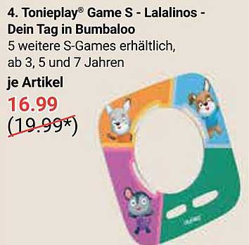 Tonieplay® Game S - Lalalinos - Dein Tag in Bumbaloo