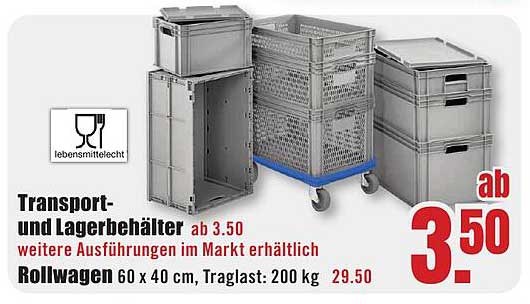 Transport- und Lagerbehälter ab 3,50 €