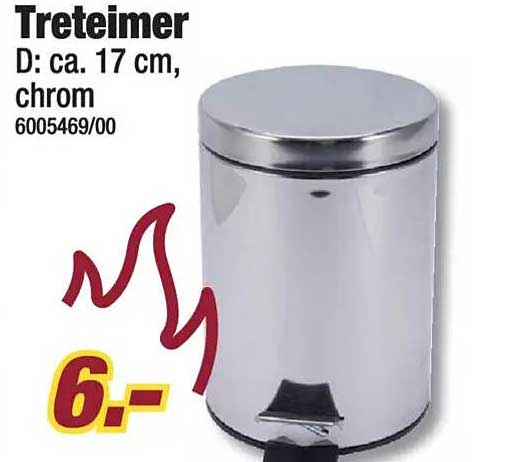 Treteimer D: ca. 17 cm, chrom 6005469/00