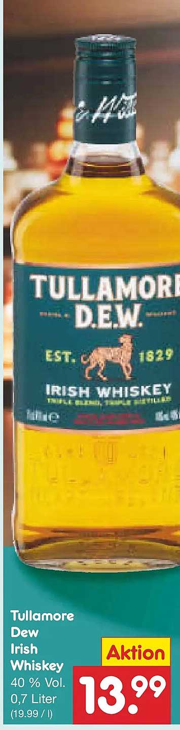 Tullamore Dew Irish Whiskey 0,7 Liter
