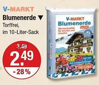 V-Markt Blumenerde im 10-Liter-Sack