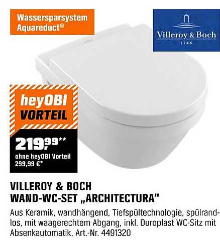 Villeroy & Boch Wand-WC-Set „Architectura“