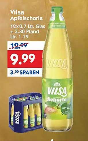 Vilsa Apfelschorle 12er Pack