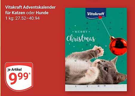 Vitakraft Adventskalender für Katzen oder Hunde