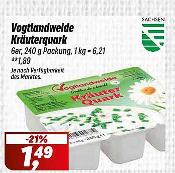 Vogtlandweide Kräuterquark 6er Packung