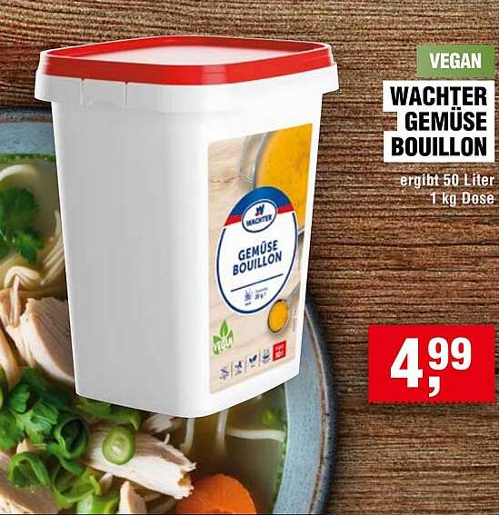 Wachter Gemüse Bouillon 1 kg Dose